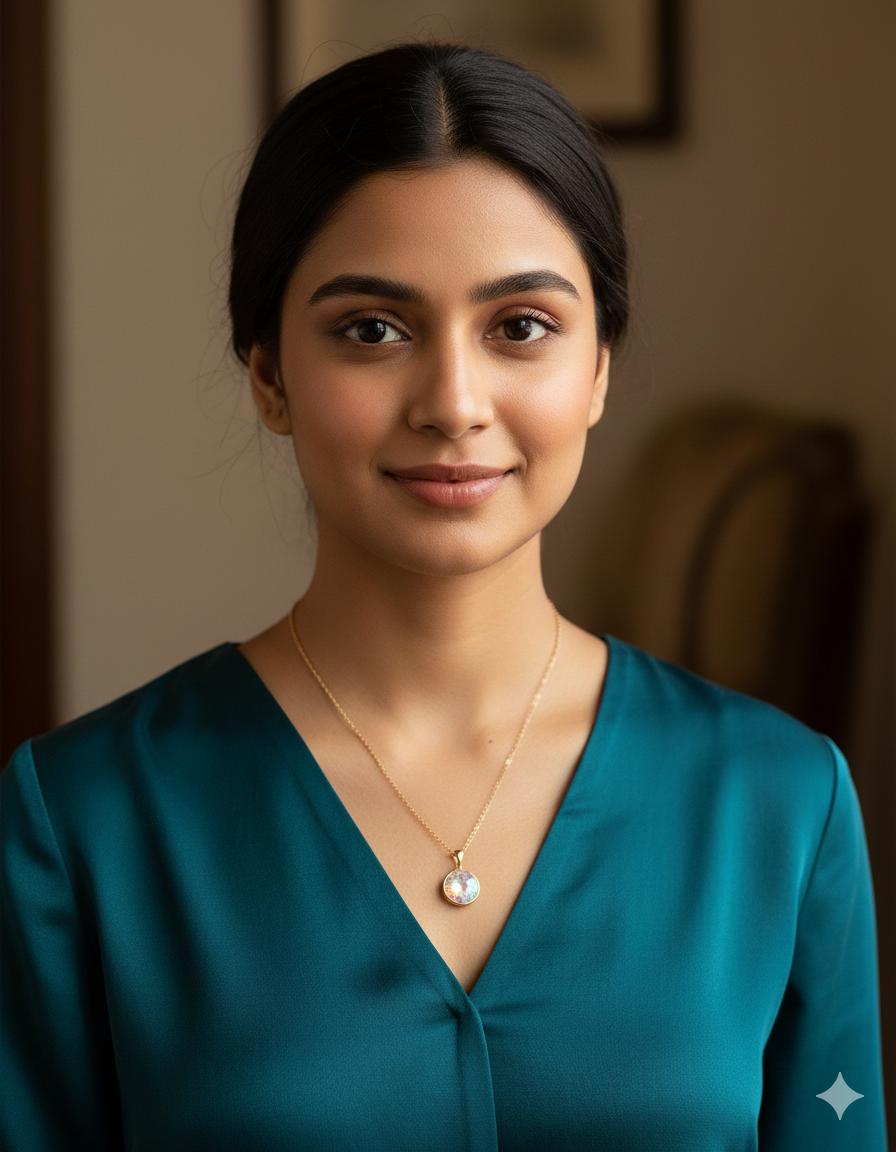 Designer Swarovski Crystal Chain Pendant