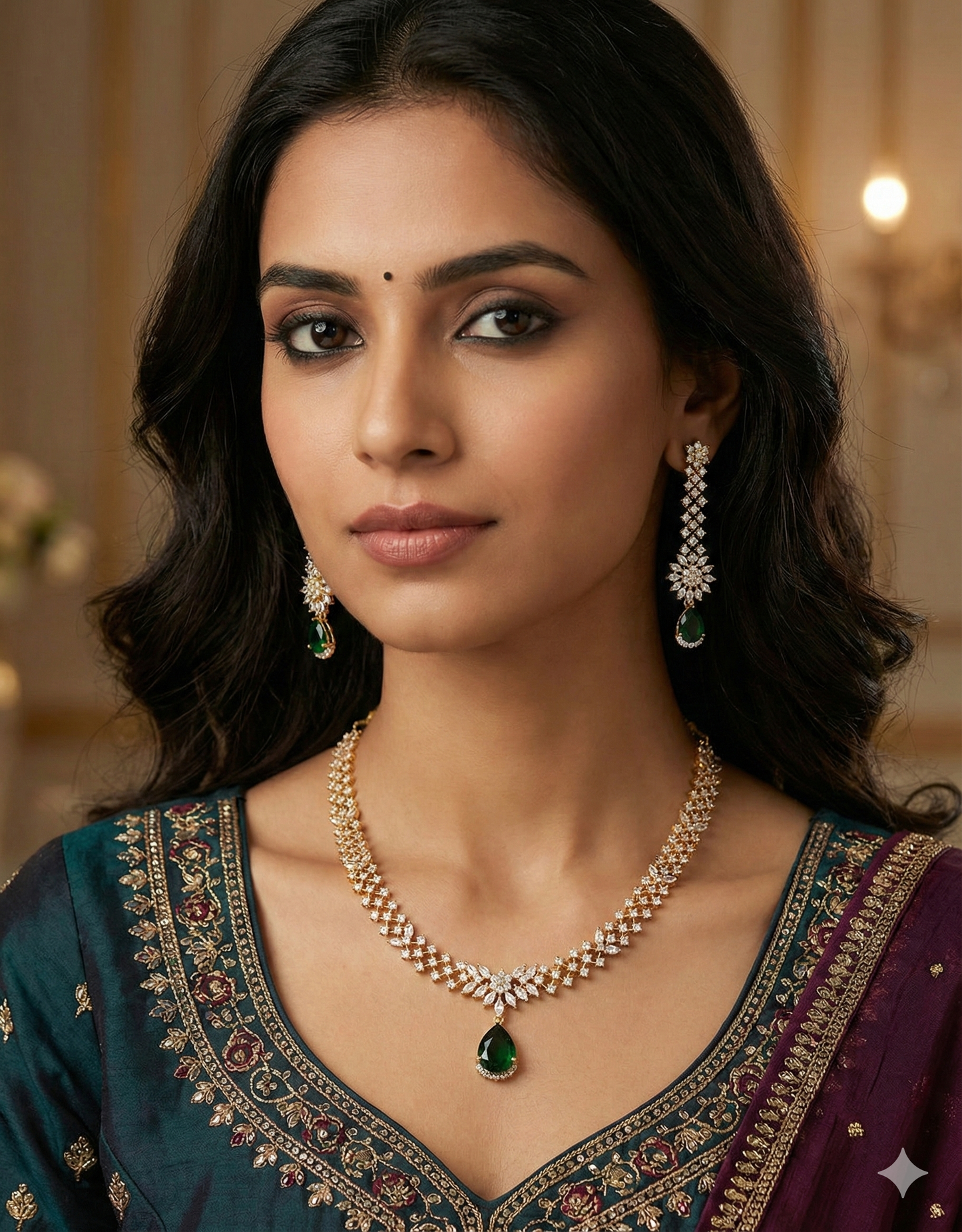 Designer Zirconia Elegance Necklace Set