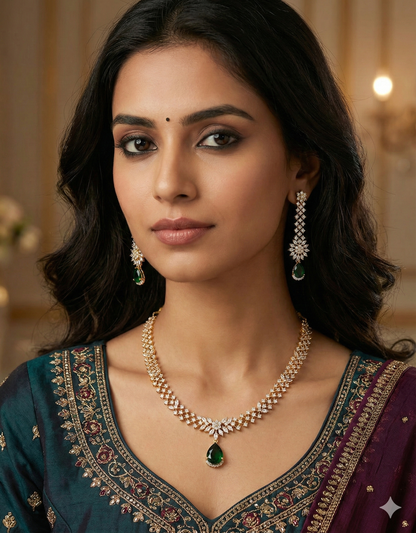 Designer Zirconia Elegance Necklace Set