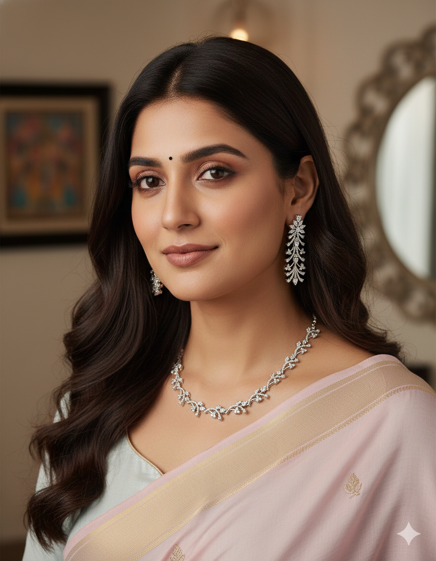 Designer Zirconia Elegance Necklace Set