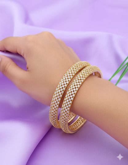 Designer Zirconia Bangles ZBGL10018