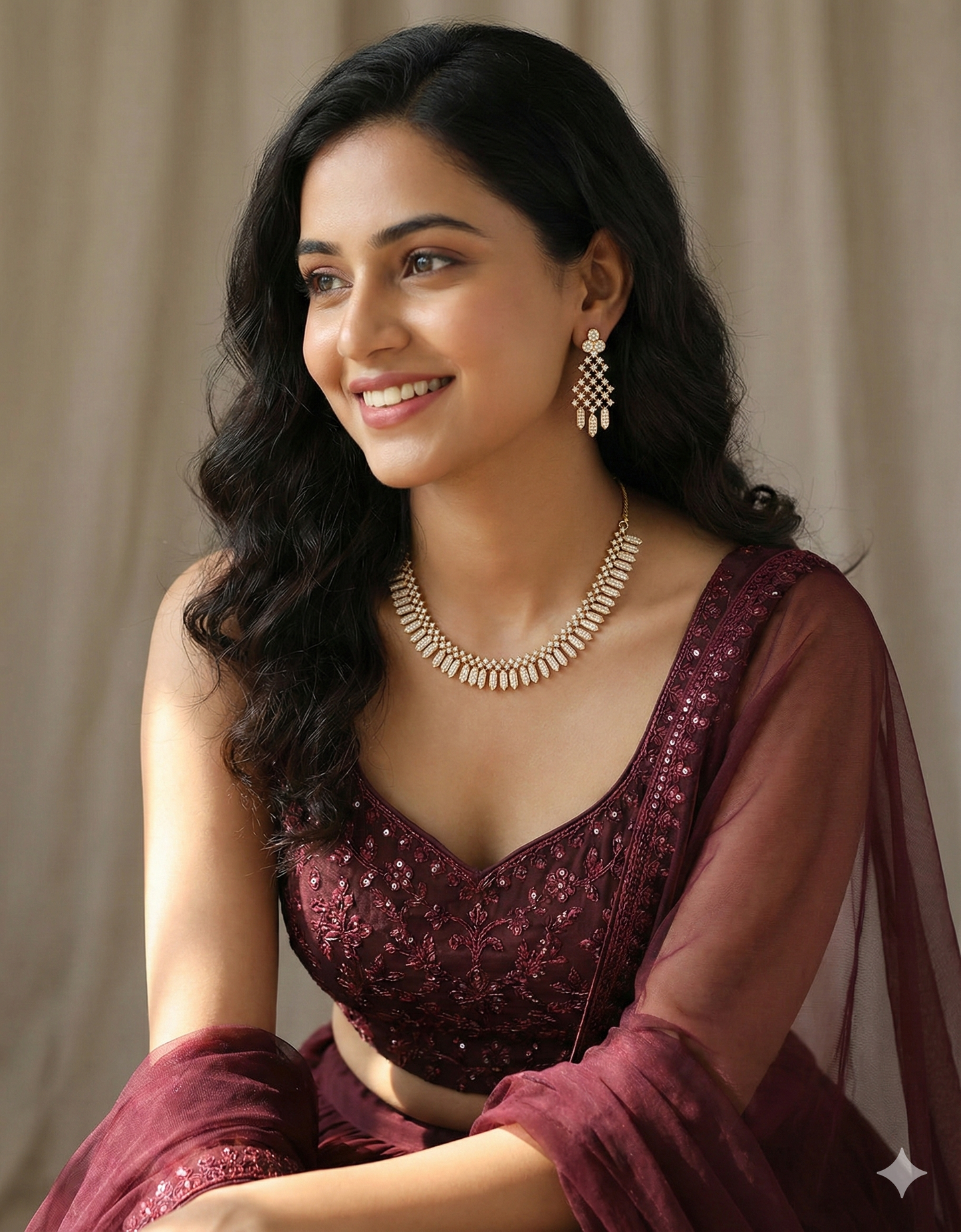 Designer Zirconia Elegance Necklace Set