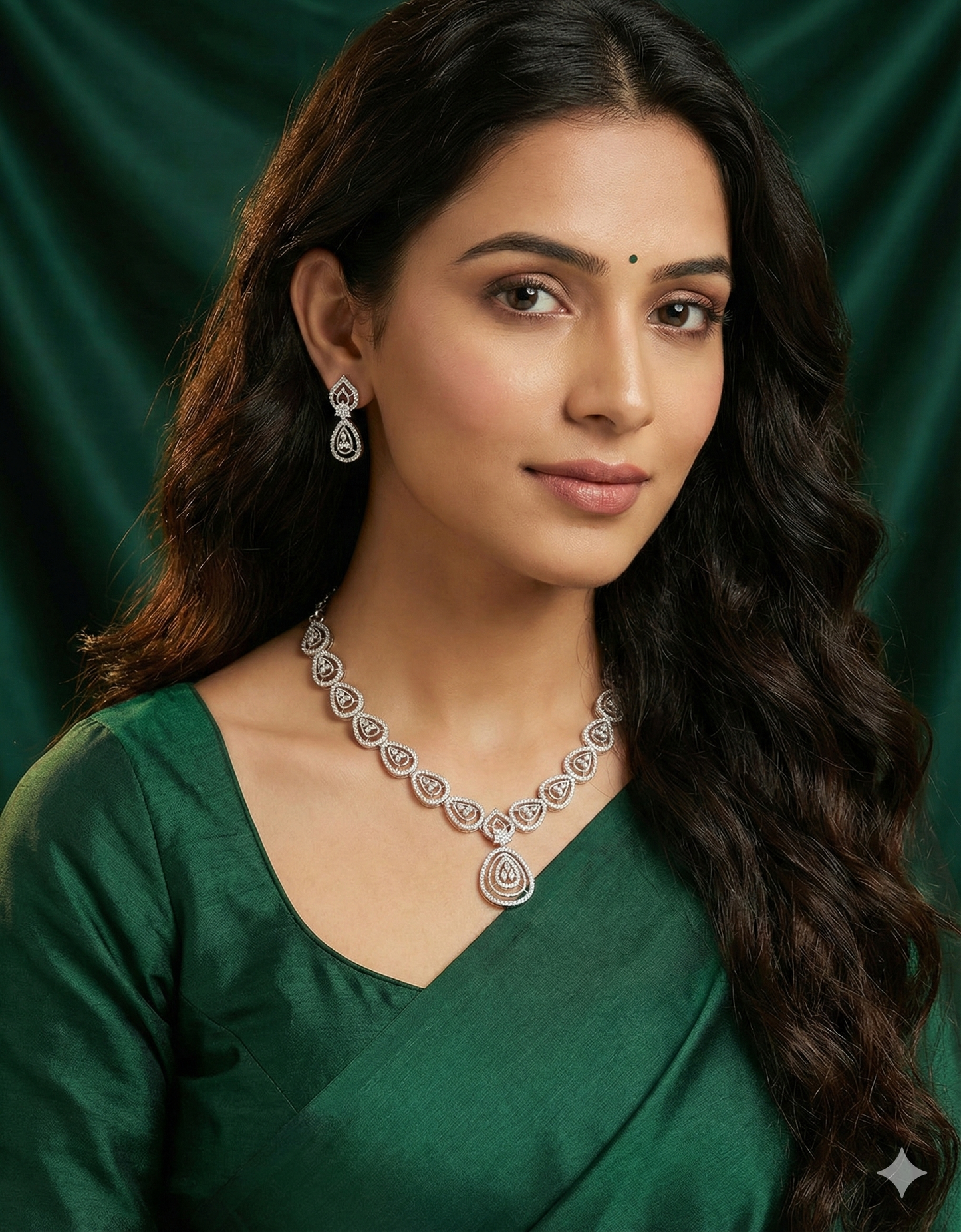 Designer Zirconia Crystal Elegance Necklace Set