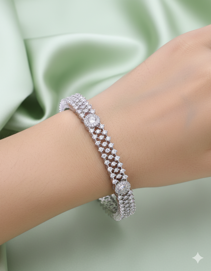 Designer Zircon Kada Bangles