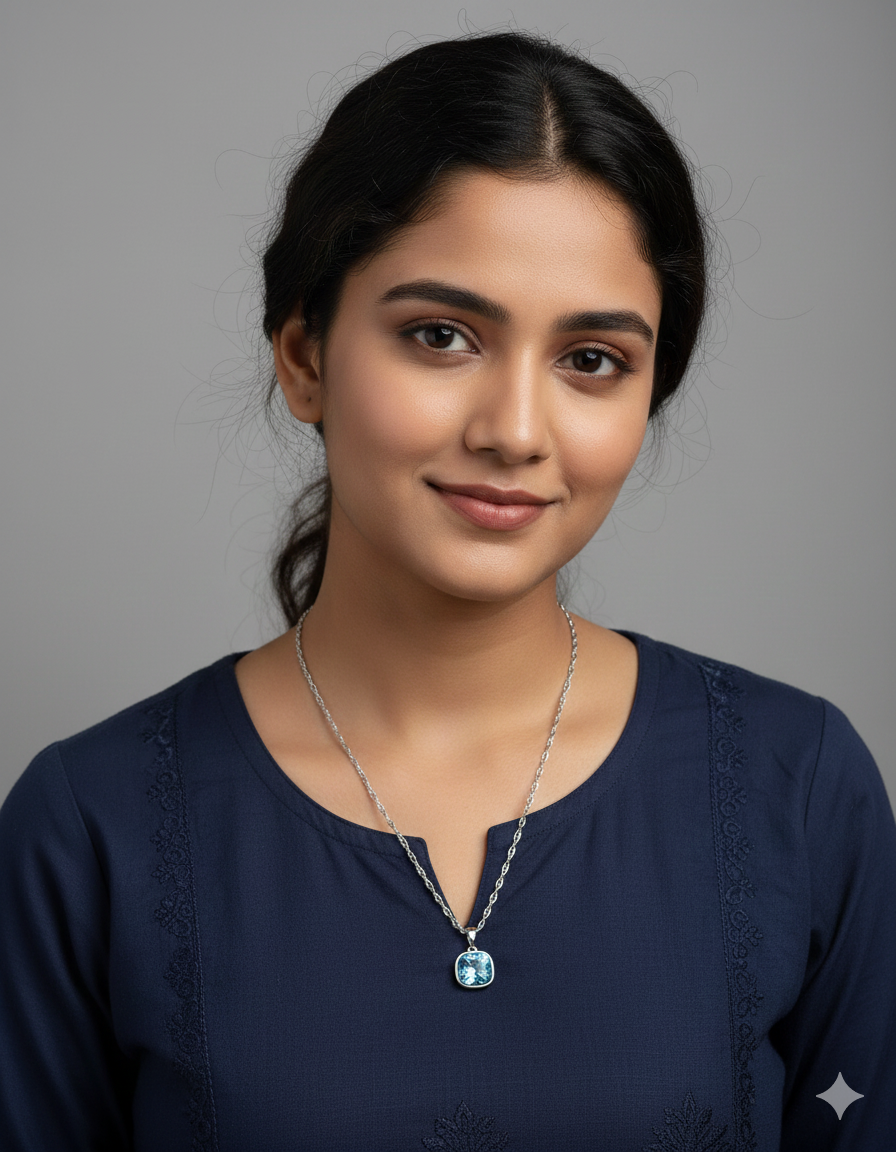 Swarovski Crystal Moonlit Mist Chain Pendant