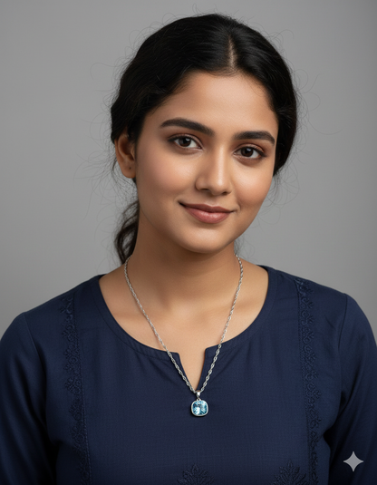 Swarovski Crystal Moonlit Mist Chain Pendant