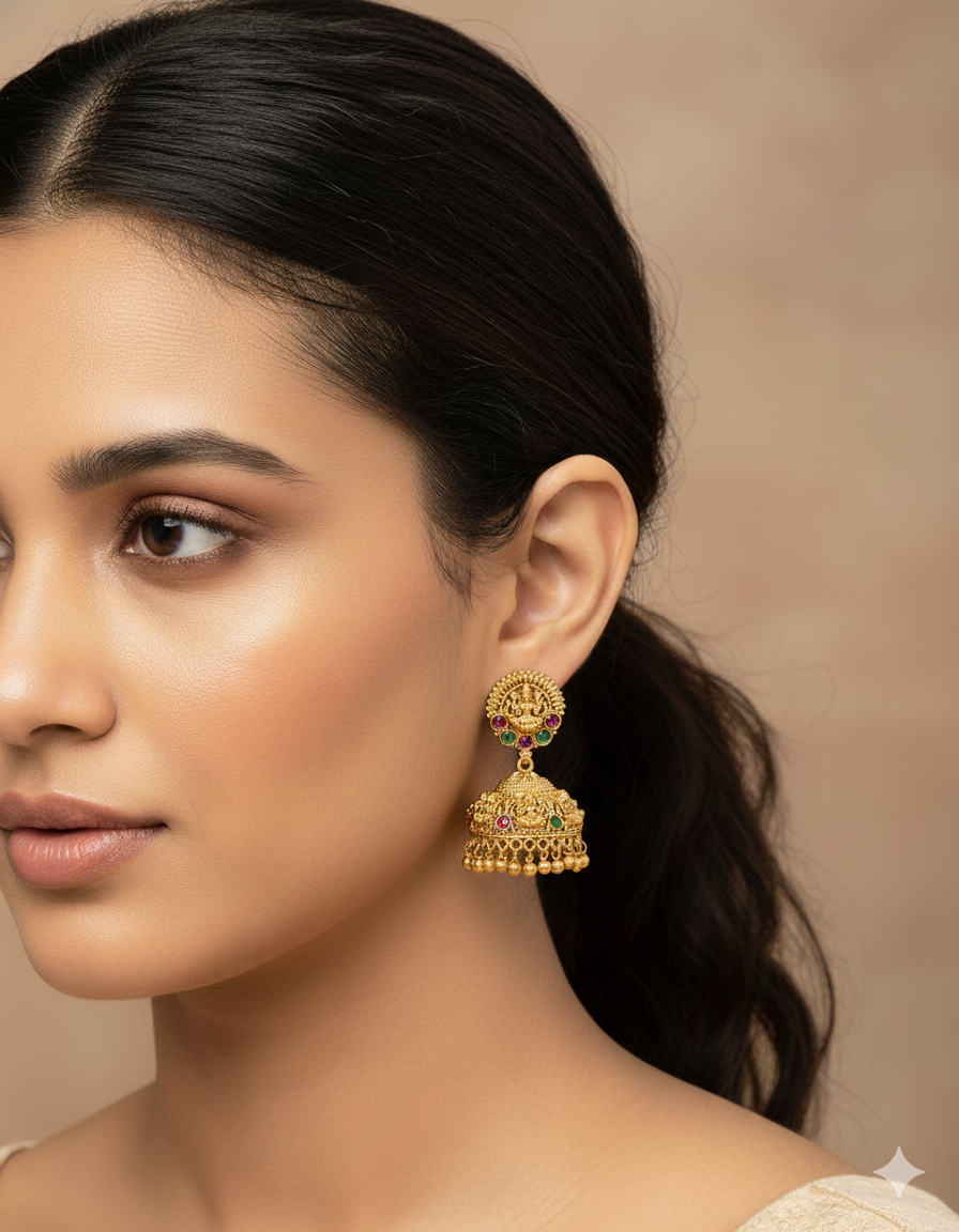 Designer Matt Kempu Jhumka Earrings