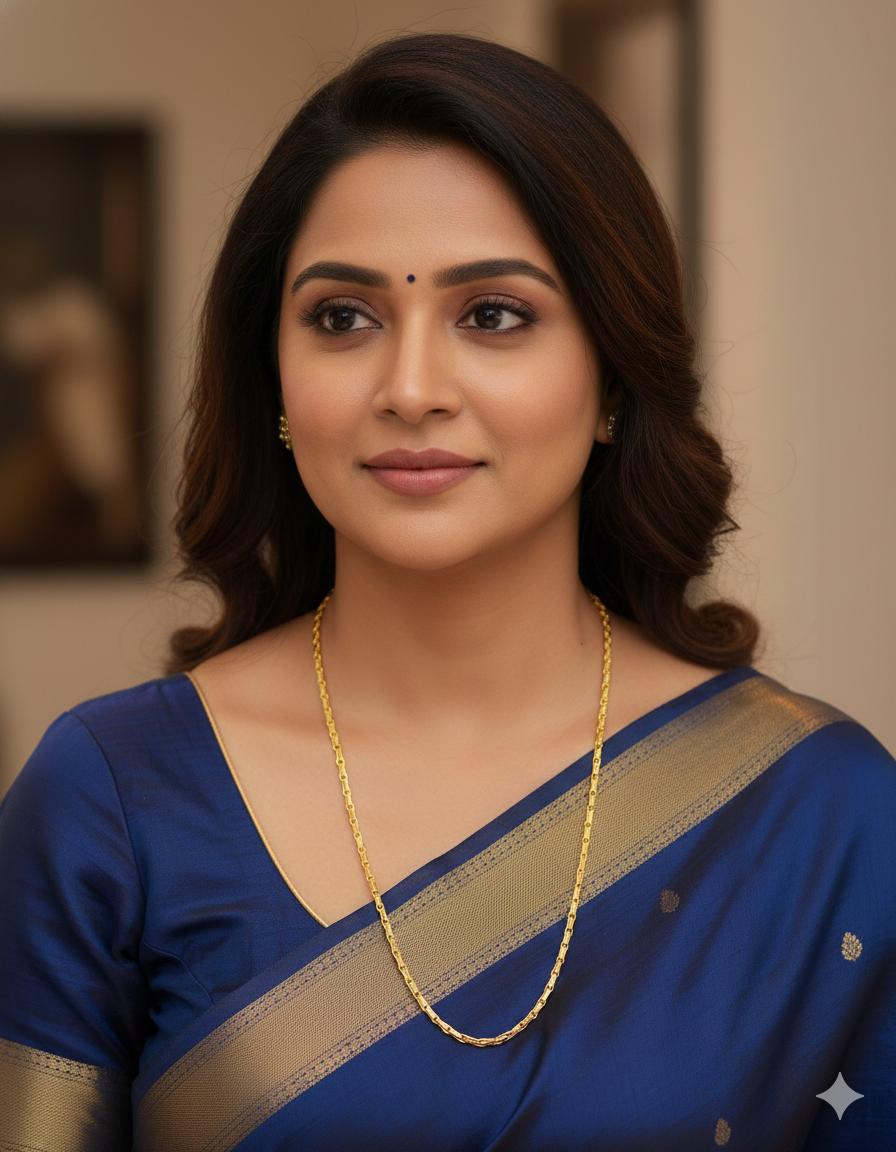 Designer Gold Polish Thali Chain