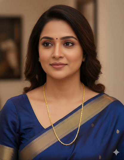 Designer Gold Polish Thali Chain