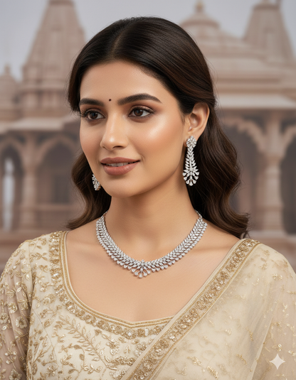 Designer Zirconia Elegance Necklace Set