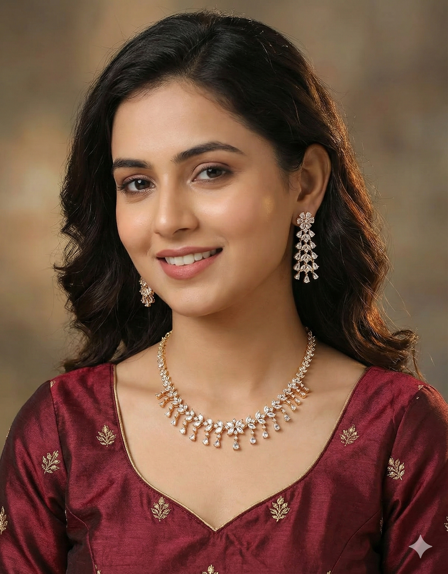 Designer Zirconia Elegance Necklace Set