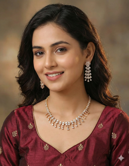 Designer Zirconia Elegance Necklace Set