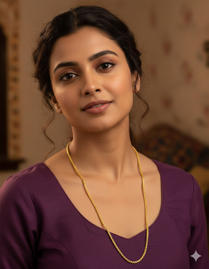 Designer Gold Polish Thali Chain