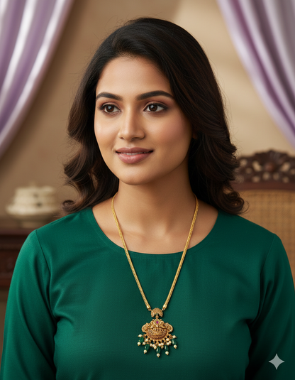 Designer Kempu Chain Pendant