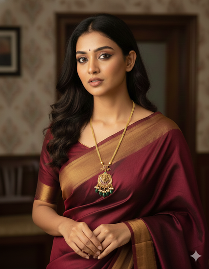 Designer Kempu Chain Pendant