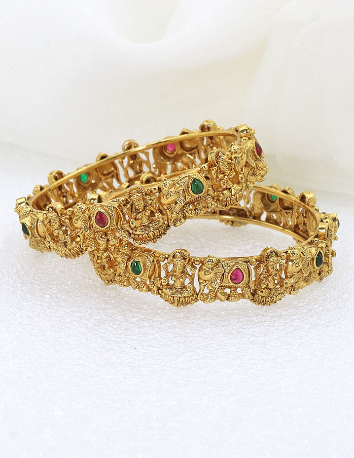 Designer Matt Elephant and Lakshmi Devi Bangles ZBGL146387