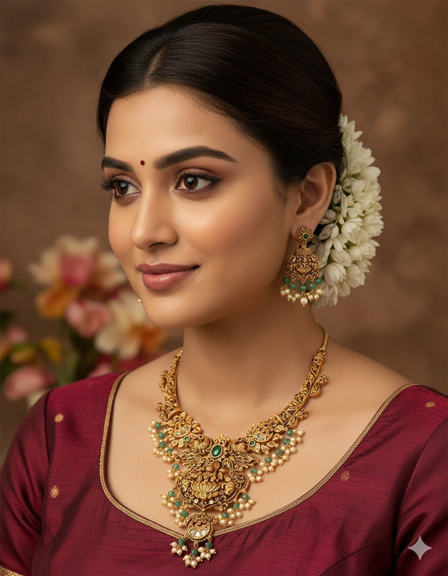 Designer Lakshmi Devi Necklace Set