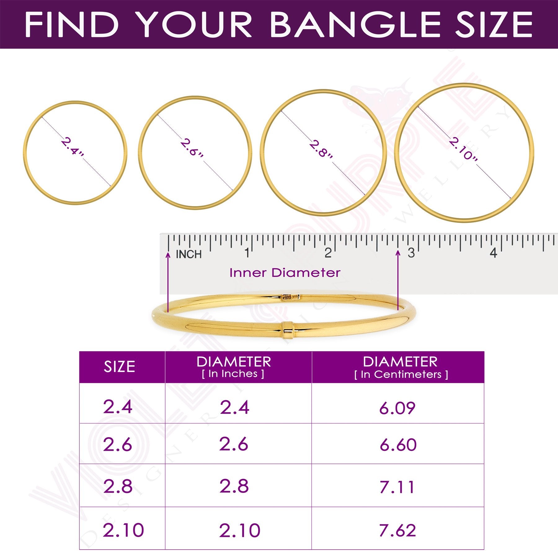 Bangle on sale size 2.4