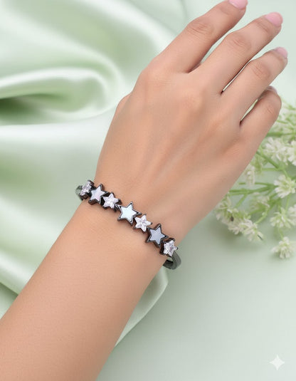 Designer MOP Black Polish Bracelet