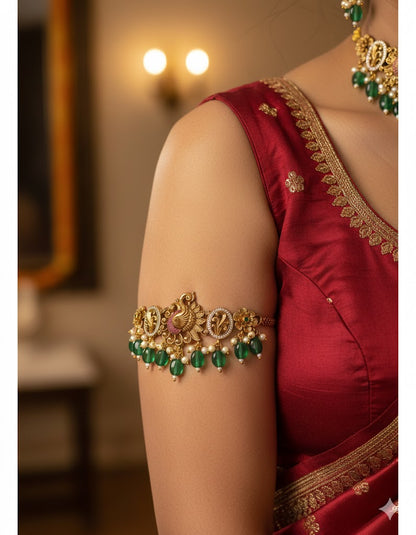 Designer Peacock Chain Bajuband