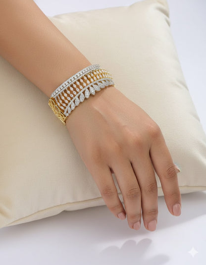 Designer Zirconia Plain Bracelet