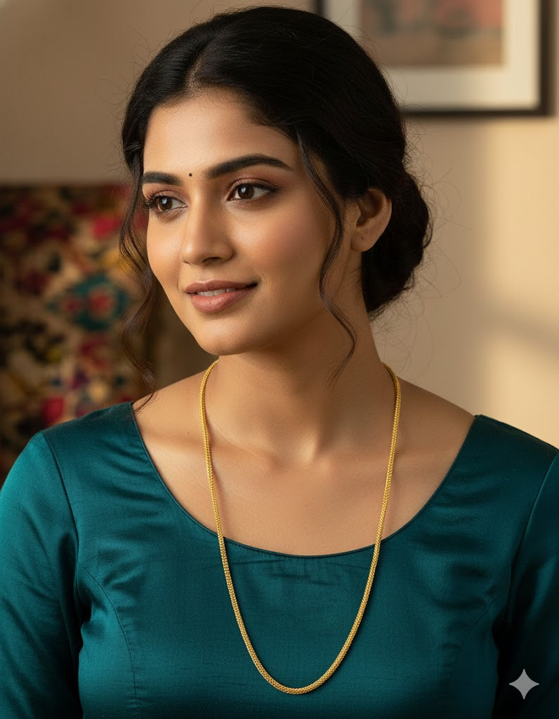 Designer Gold Polish Thali Chain