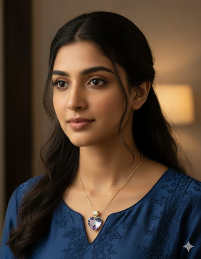 Swarovski Crystal Mutlticolor Chain Pendant