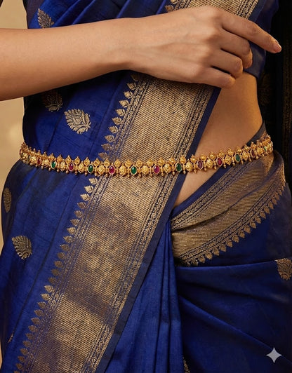 Designer Antique Kempu Chain Vaddanam