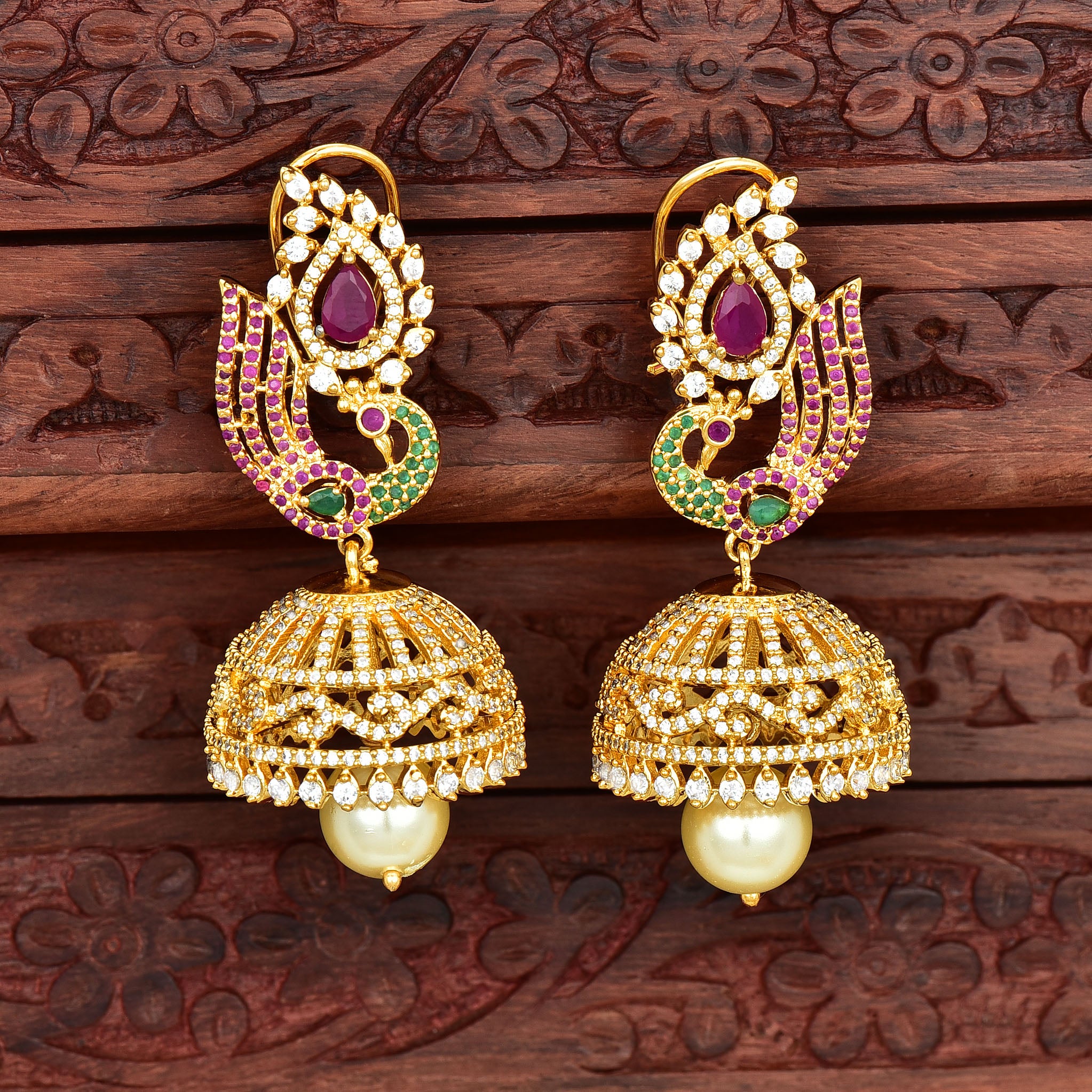 Buy online Gold Brass Jhumka Earring from fashion jewellery for Women by  Arch Fashion for 479 at 70 off  2023 Limeroadcom