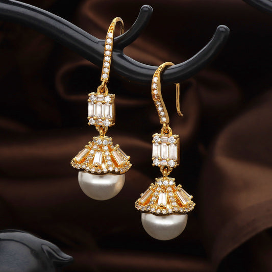 Zirconia Drop Earrings