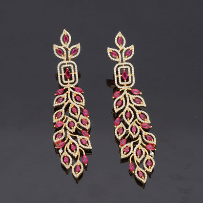 Zirconia Dangler Earrings