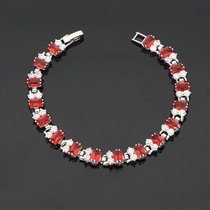 Designer Rhodhium Chain Bracelet 100953