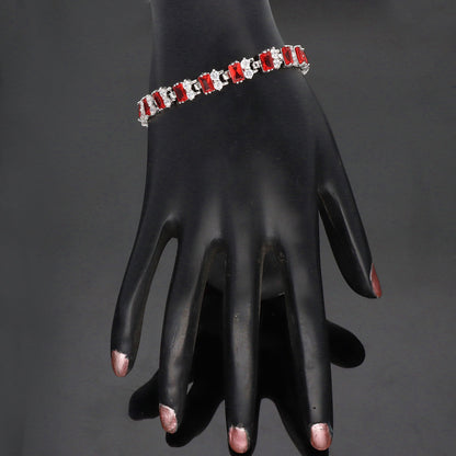 Designer Rhodhium Chain Bracelet 100953