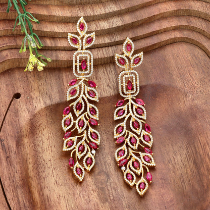 Zirconia Dangler Earrings