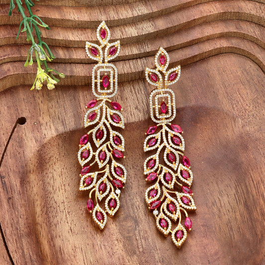 Zirconia Dangler Earrings