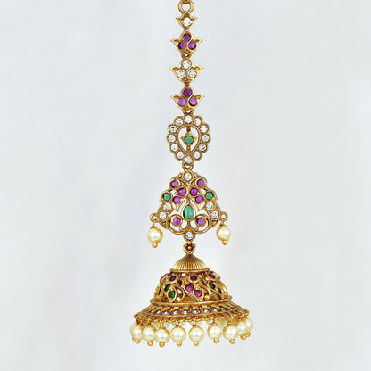 Antique Zirconia  Jhumka Earrings