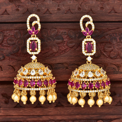 Zirconia Jhumka Earrings