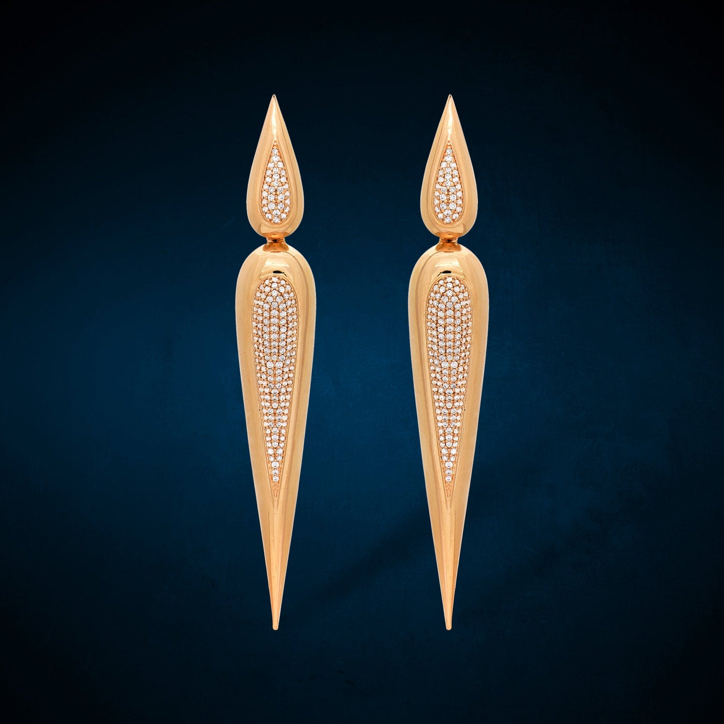 Designer Zirconia Long Earrings 73527
