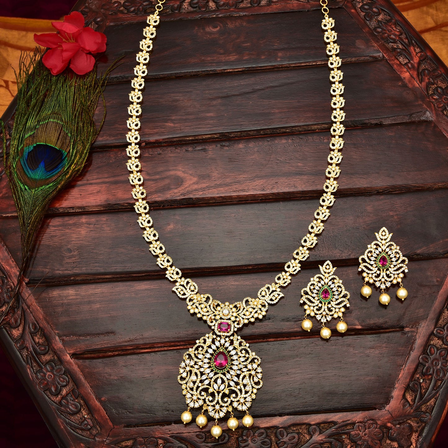 Designer Gold Zirconia Long Haar