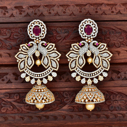 Zirconia Chandbutta Earrings