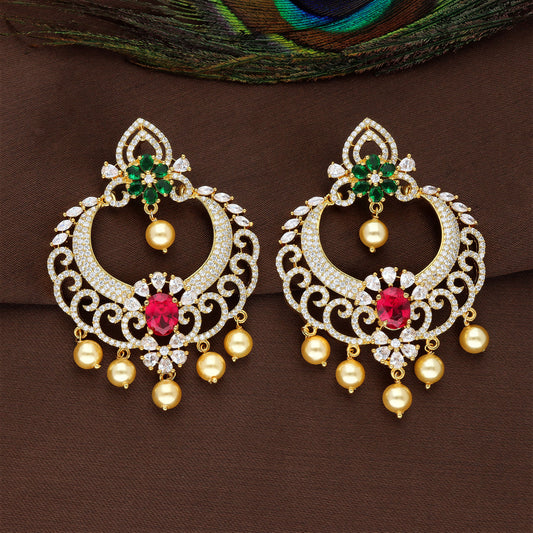 Zirconia Dangler Earrings