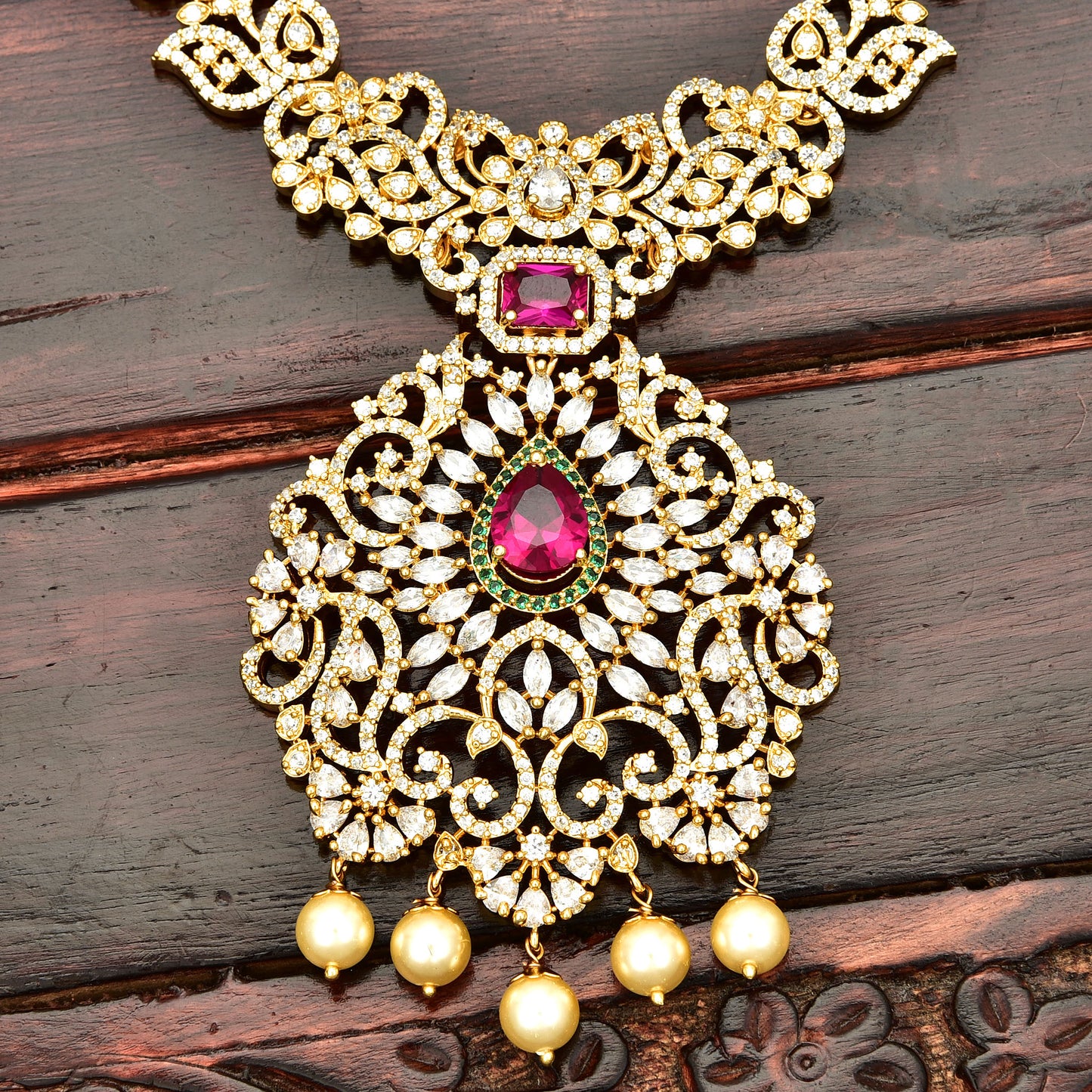 Designer Gold Zirconia Long Haar