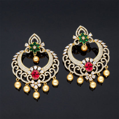 Zirconia Dangler Earrings