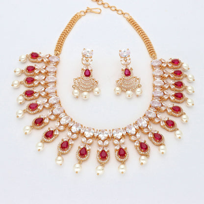 Zirconia Necklace Set