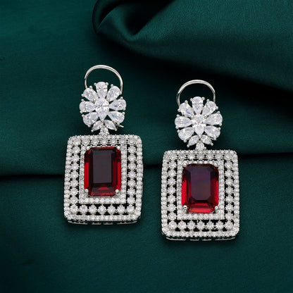 Zirconia Drop Earrings