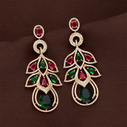 Zirconia Dangler Earrings