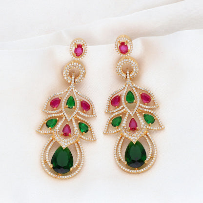 Zirconia Dangler Earrings