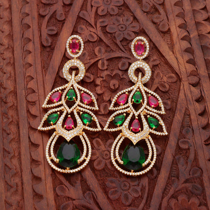 Zirconia Dangler Earrings