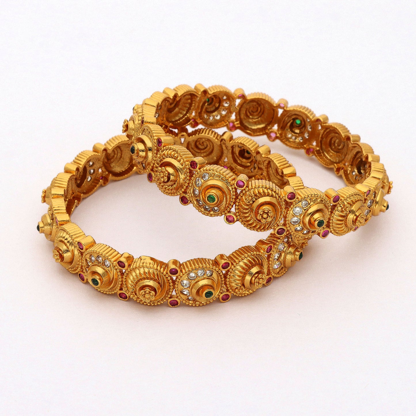 Antique Kempu Bangle ZBGL10742