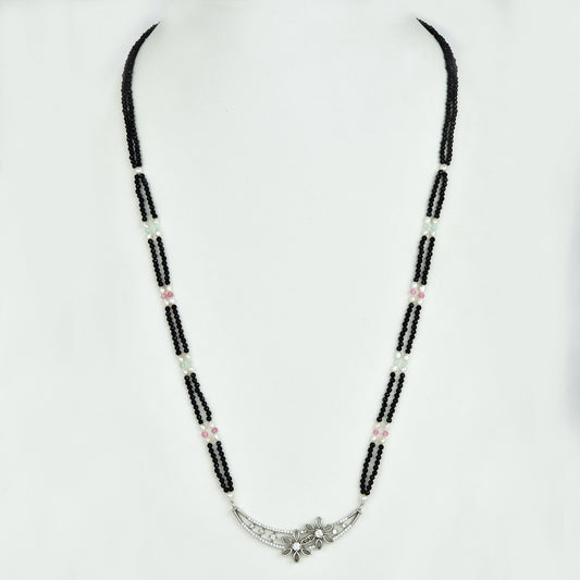 Zirconia Black Bead Mangalsutra